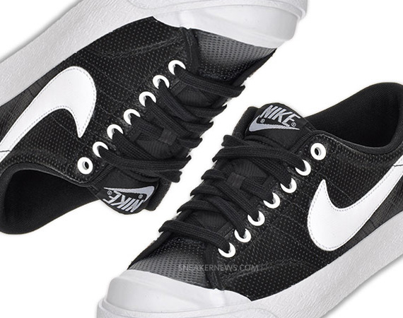 Nike All Court Low Black Perf White Swoosh 03