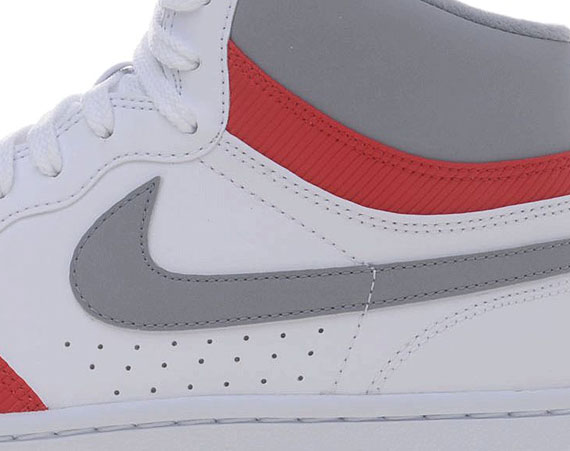 Nike Court Force High – White – Stealth – Sport Red