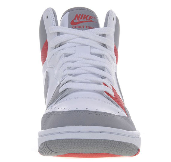 Nike Court Force High White Stealth Sport Red 05