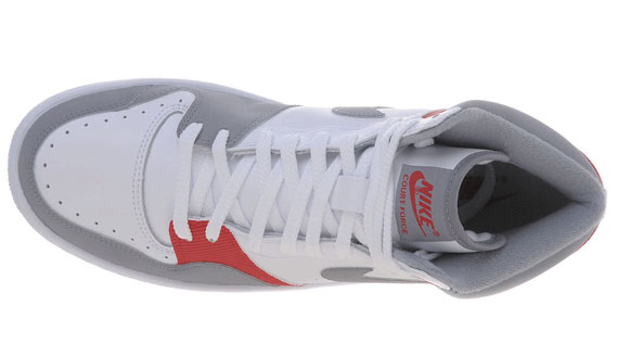 Nike Court Force High White Stealth Sport Red 07