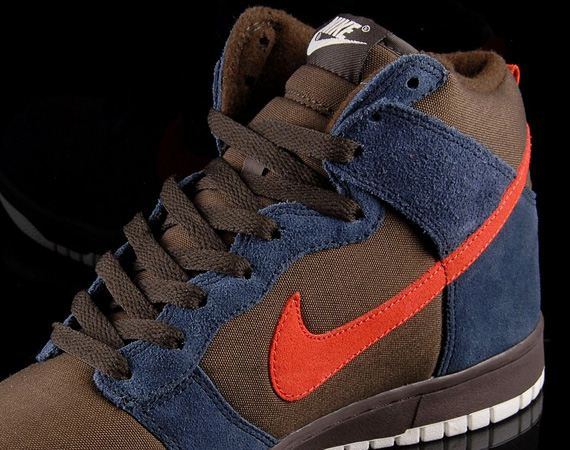 Nike Dunk High Gt Obsidian Brown Red 07