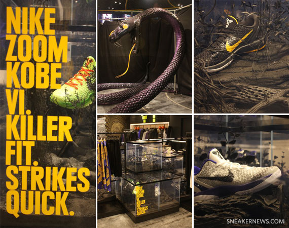 Nike Zoom Kobe VI 'Snake Tank' Display @ Nike Vault