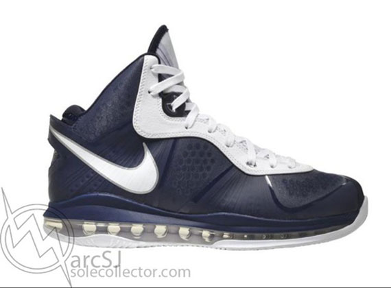 Nike Lebron 8 V2 Navy White 02