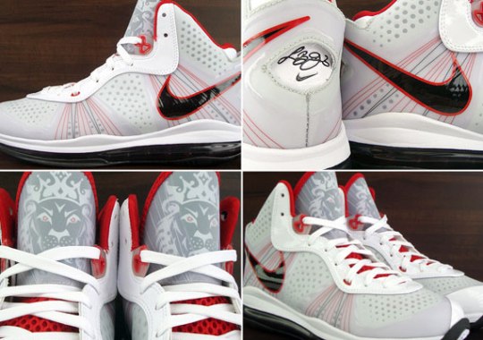 Nike LeBron 8 V2 – White – Sport Red – Black | Available on eBay