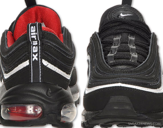 Nike Wmns Air Max 97 Black White Varsity Red 01
