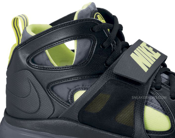 Nike Zoom Huarache TR Mid – Black – Volt – Dark Grey | Available
