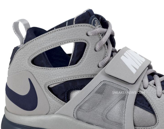 Nike Zoom Huarache Tr Mid Medium Grey Obsidian Metallic Silver 04