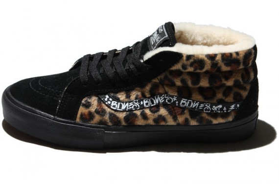 WTAPS x Vans Syndicate Sk8-Mid Leopard Sherpa - SneakerNews.com