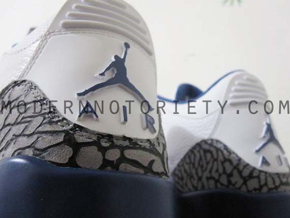 Nike Air Jordan 3 Retro Size 8 True Blue 136064-104 White Cement Black III  XI