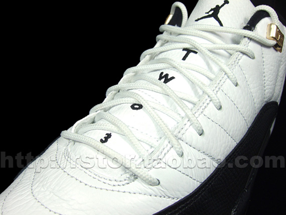 Air Jordan XII Low – White – Black – Taxi | Detailed Images