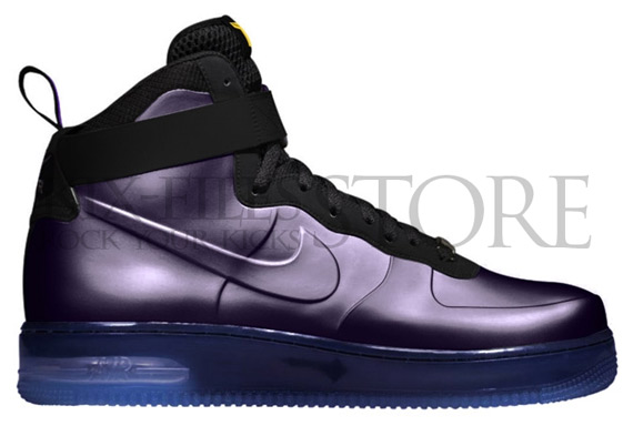Kobe X Nike Air Force 1 Foamposite Eggplant Available For Pre Order