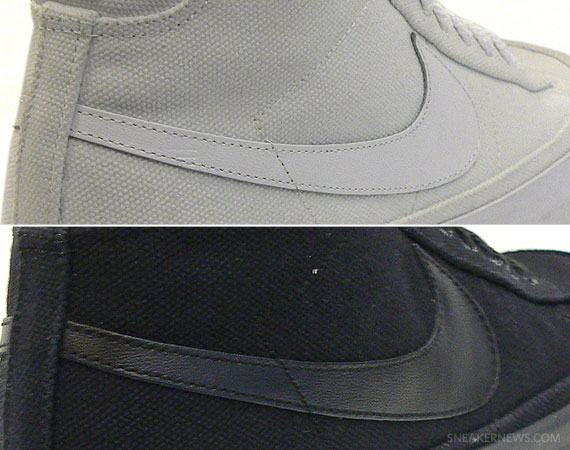 Nike Blazer Mid 09 ND Canvas – White + Black