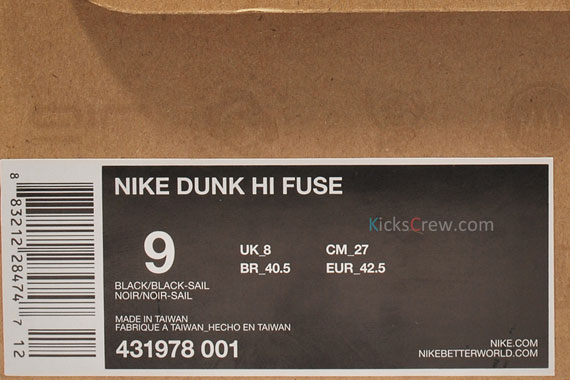 Nike Dunk High Fuse Black Sail 01