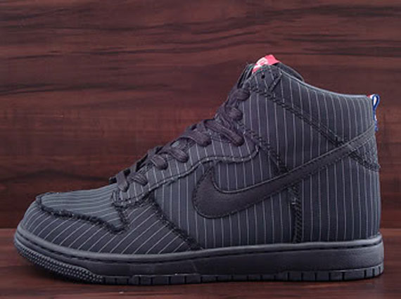 Nike Dunk High Supreme Black Sail Pinstripe Ebay 03