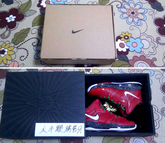 Nike Lebron 8 V2 Christmas China Wooden Box 06
