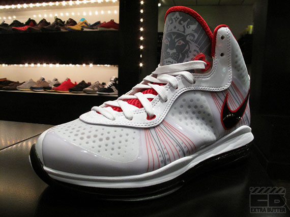 Nike Lebron 8 V2 White Sport Red Black Release Reminder 03
