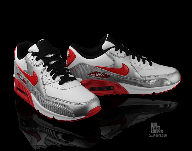 nike-womens-air-max-90-white-varsity-red-metallic-silver-2 Nike Womens Air Max 90 White Varsity Red Metallic Silver 2
