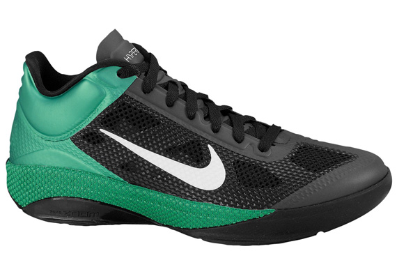 Nike Zoom Hyperfuse Low Black Green Eastbay