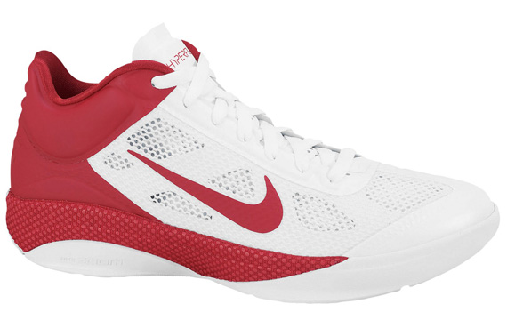Nike Zoom Hyperfuse Low White Team Red Eastbay