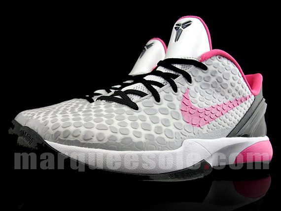 Nike Zoom Kobe Vi Gs Grey Black Pink 04