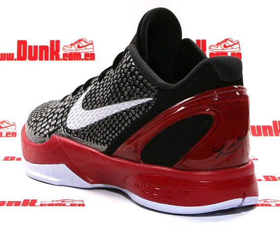 Nike Zoom Kobe Vi X Black White Varsity Red Dunk 03