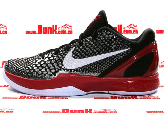 Nike Zoom Kobe Vi X Black White Varsity Red Dunk 07