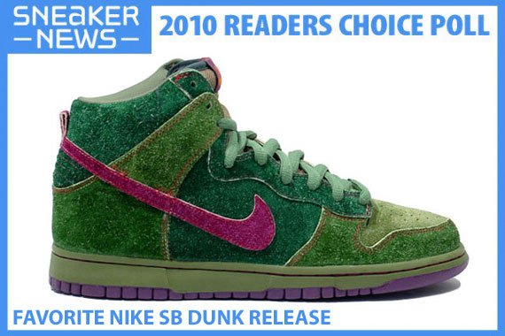 Urlfreeze News 2010 Readers Choice Awards Favorite Nike Sb Dunk Release