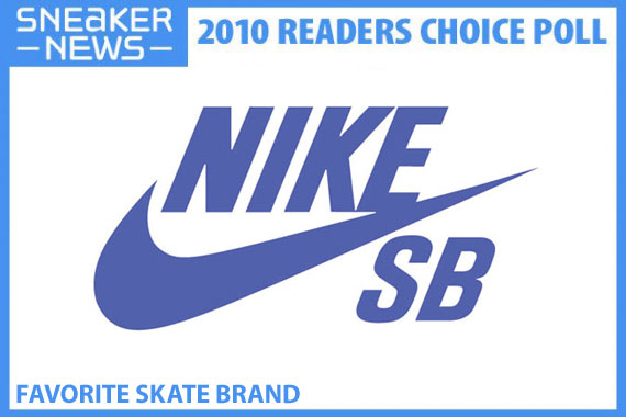 Sneaker News 2010 Readers Choice Awards Favorite Skate Brand