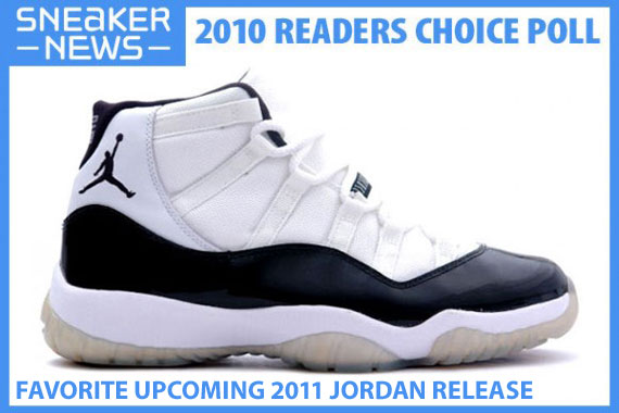 Urlfreeze News 2010 Readers Choice Awards Favorite Upcoming 2011 Jordan Release