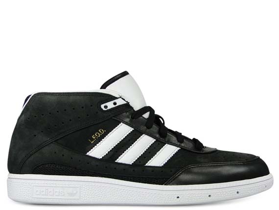 Adidas Neo David Beckham Black leather sneaker VULC MID