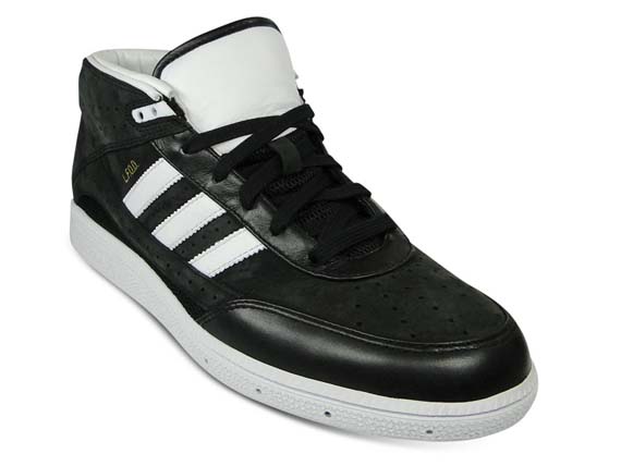 Adidas Neo David Beckham Black leather sneaker VULC MID G30509
