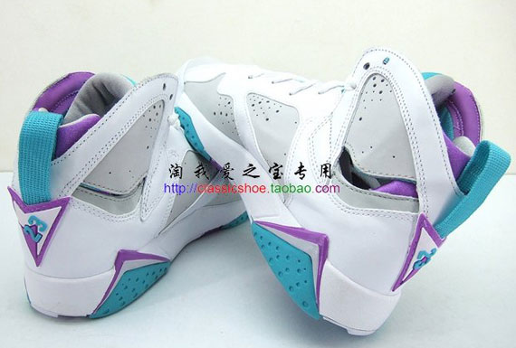 Air Jordan Vii Gs Neutral Grey Mineral Blue Bright Violet White 05