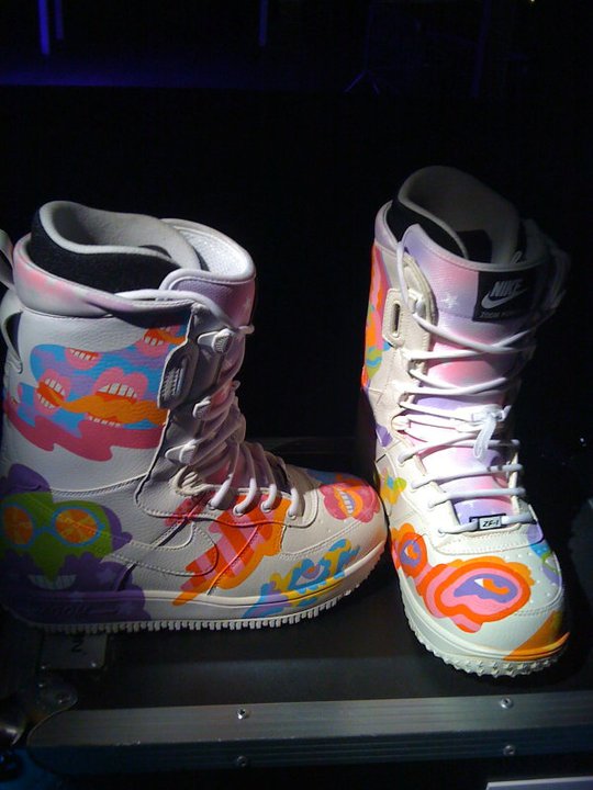 Custom Nike Snowboarding Zoom Force 1 Boot Arbito Shoe Shine