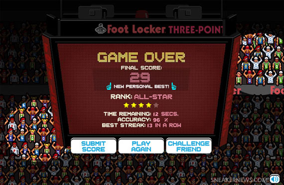 Foot Locker Three Point Game 3