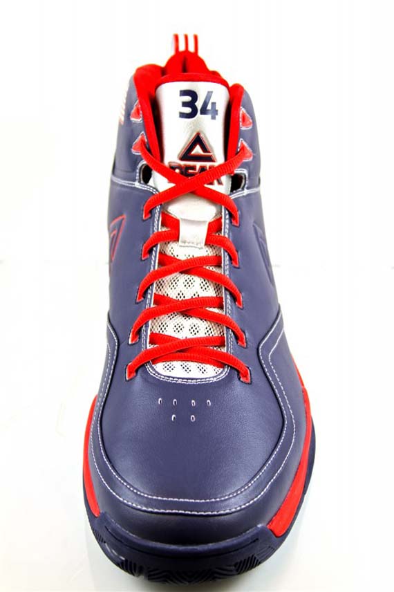 Javale Mcgee Slam zoom dunk Contest Shoe Navy Red Usa 2011 Peak Relentless All Star 2