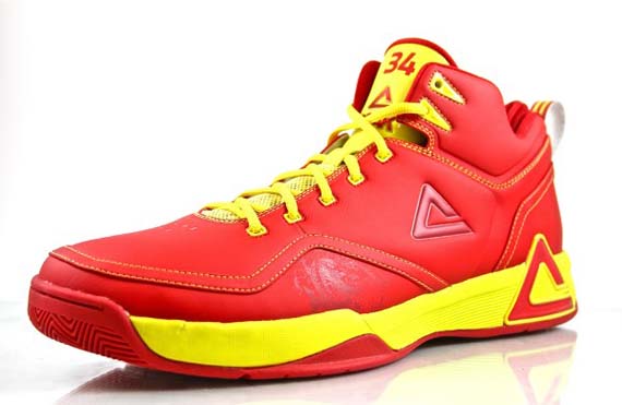 Javale Mcgee Slam Dunk Contest Shoe Red Yellow 2011 Peak Relentless All Star 1