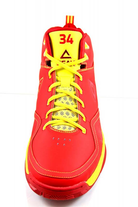 Javale Mcgee Slam Dunk Contest Shoe Red Yellow 2011 Peak Relentless All Star 2