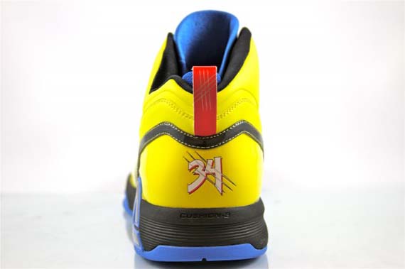 Javale Mcgee Slam zoom dunk Contest Shoe Wolverine Yellow Blue Red 2011 Peak Relentless All Star 3