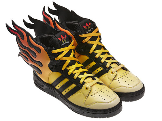 snave fabrik Ynkelig Jeremy Scott x adidas Originals Wings 2.0 - Flames | Available @ adidas -  SneakerNews.com