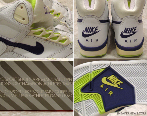 Nike Air Flight – White – Grape Ice – Hot Lime | OG Pair on eBay