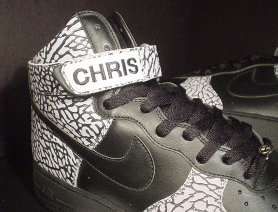 Nike Air Force 1 High – Black – Cement Grey | Chris Hall Promo Sample