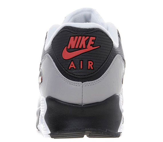 Nike Air Max 90 Black Grey White Red Suede Jd 03