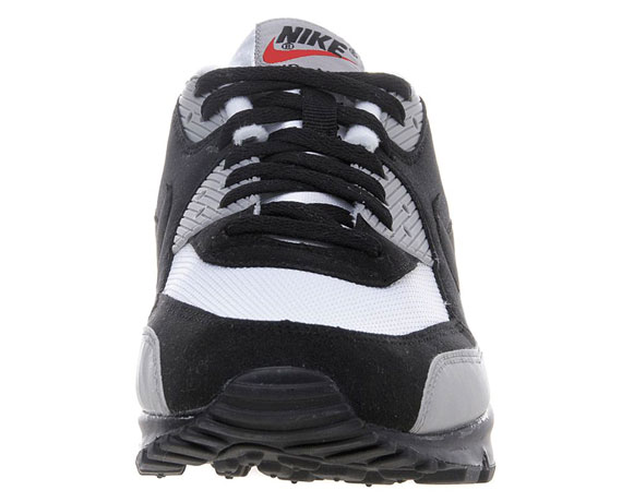 Nike Air Max 90 Black Grey White Red Suede Jd 05
