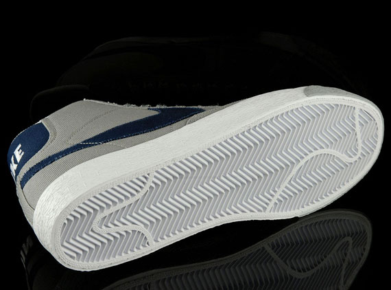 Nike Blazer Mid Canvas Grey White Obsidian 04