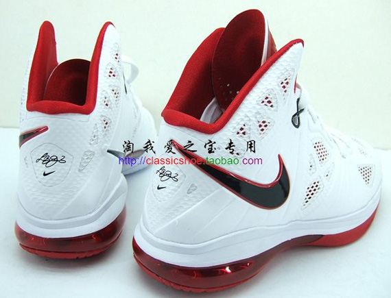 Nike LeBron 8 P.S. GS – White – Varsity Red – Black