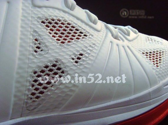Nike Lebron 8 Ps White Sport Red Black 01