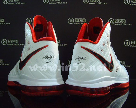 Nike Lebron 8 Ps White Sport Red Black 06