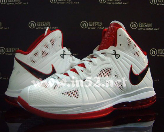 Nike Lebron 8 Ps White Sport Red Black 07
