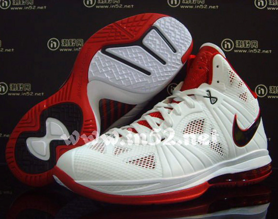 Nike Lebron 8 Ps White Sport Red Black 08