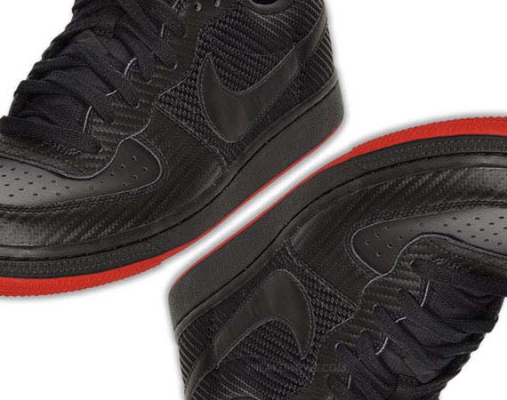 Nike Legend Low – Black Carbon Fiber – Varsity Red